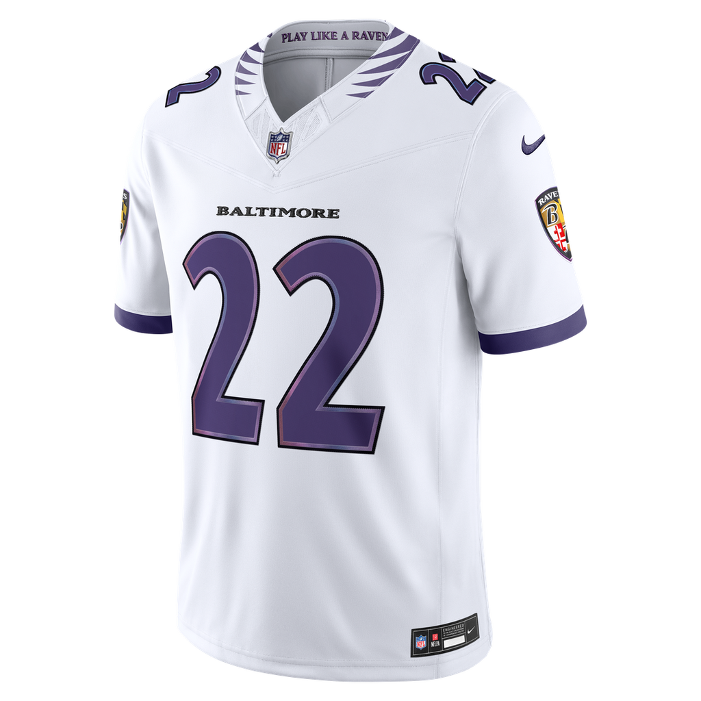 Derrick Henry Baltimore Ravens Nike Vapor F.U.S.E. Stitched Limited Jersey - White