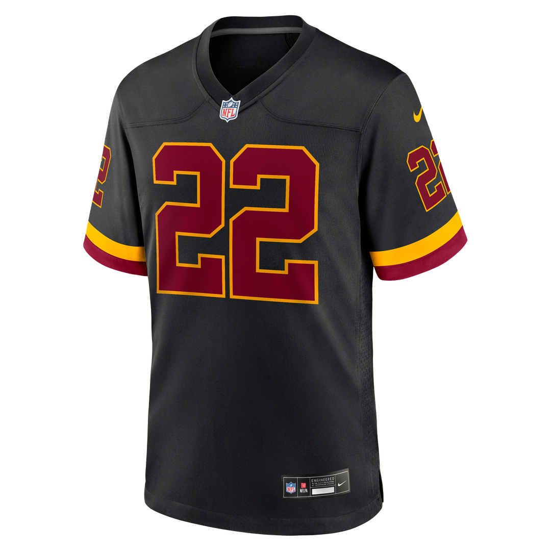 Jacory Croskey-Merritt Washington Commanders Nike Hail Raiser Alternate Game Jersey - Black