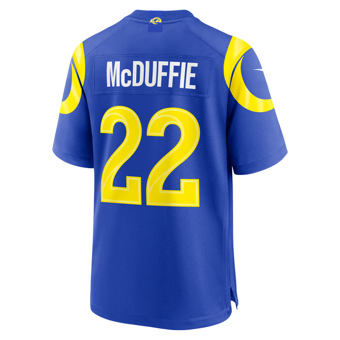 Trent McDuffie Los Angeles Rams Nike Team Game Player Jersey - Royal