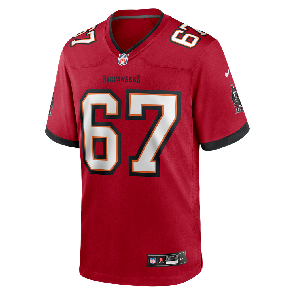 Luke Goedeke Tampa Bay Buccaneers Nike Game Player Jersey - Red