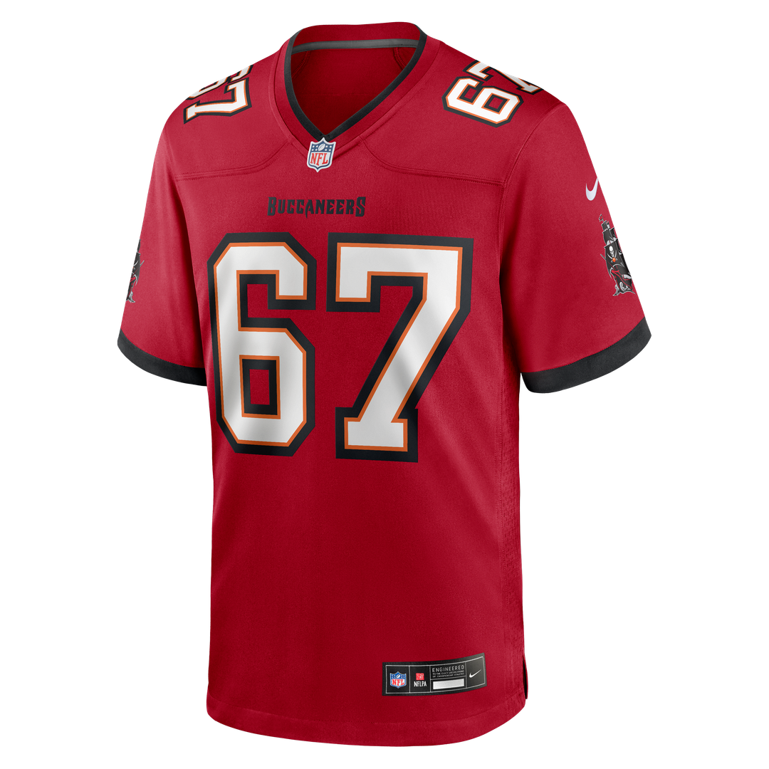 Luke Goedeke Tampa Bay Buccaneers Nike Game Player Jersey - Red