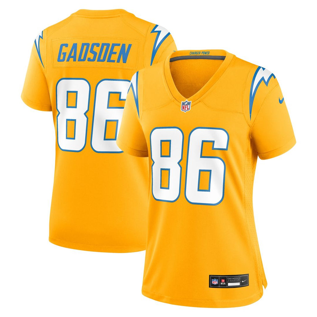 Oronde Gadsden Los Angeles Chargers Nike Women's Alternate Charger Power Game Jersey -  Gold