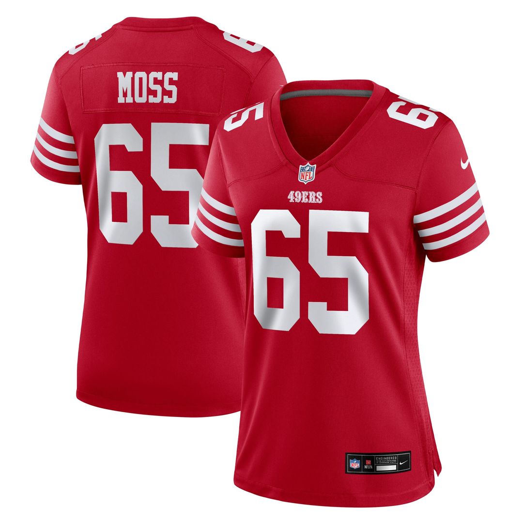 Drew Moss San Francisco 49ers Nike Women's Team Game Jersey -  Scarlet