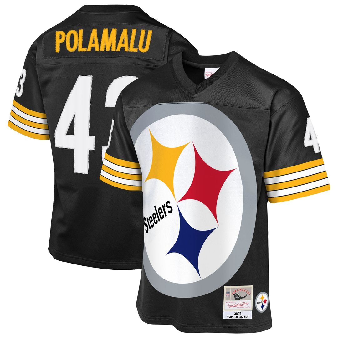 Troy Polamalu Pittsburgh Steelers Mitchell & Ness Youth 2005 Throwback Fashion Jersey - Black