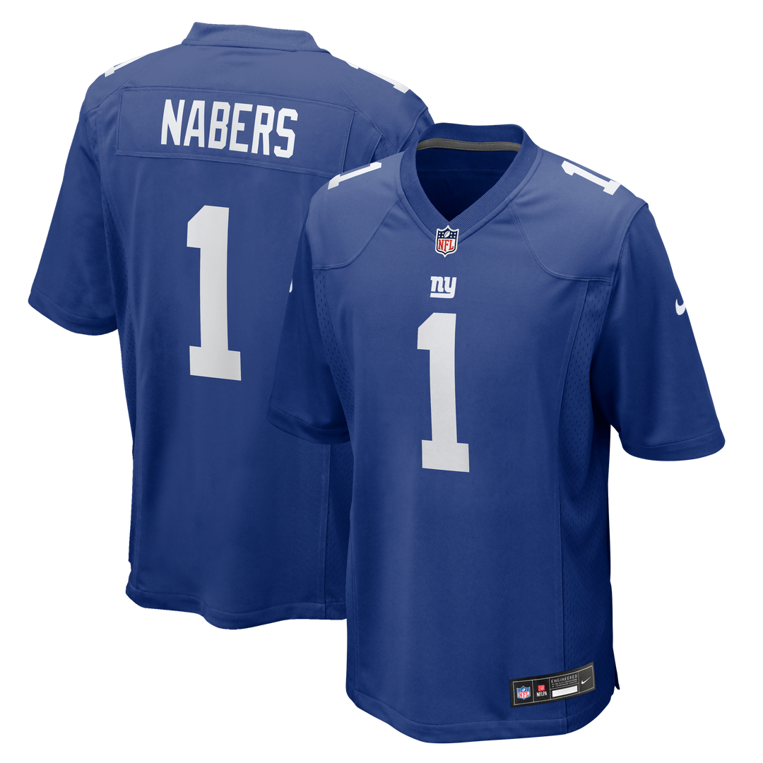 Malik Nabers New York Giants Nike  Player Game Jersey - Royal