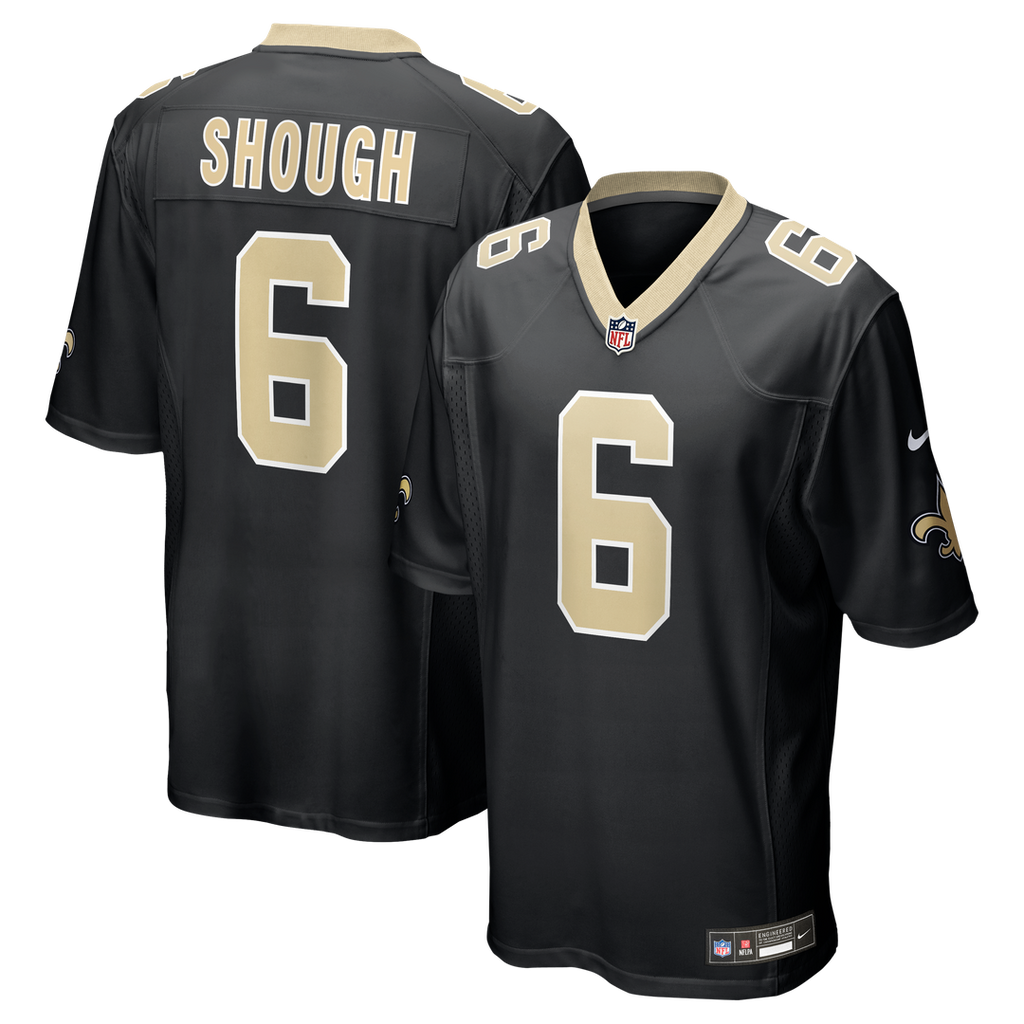 Tyler Shough New Orleans Saints Nike Game Jersey - Black
