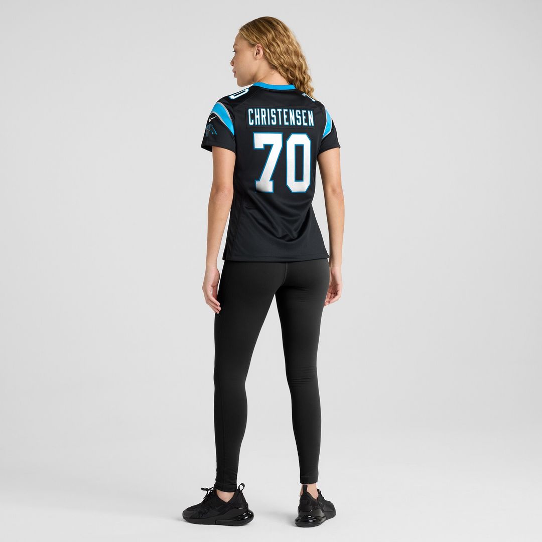 Brady Christensen Carolina Panthers Nike Women's Team Game Jersey - Black