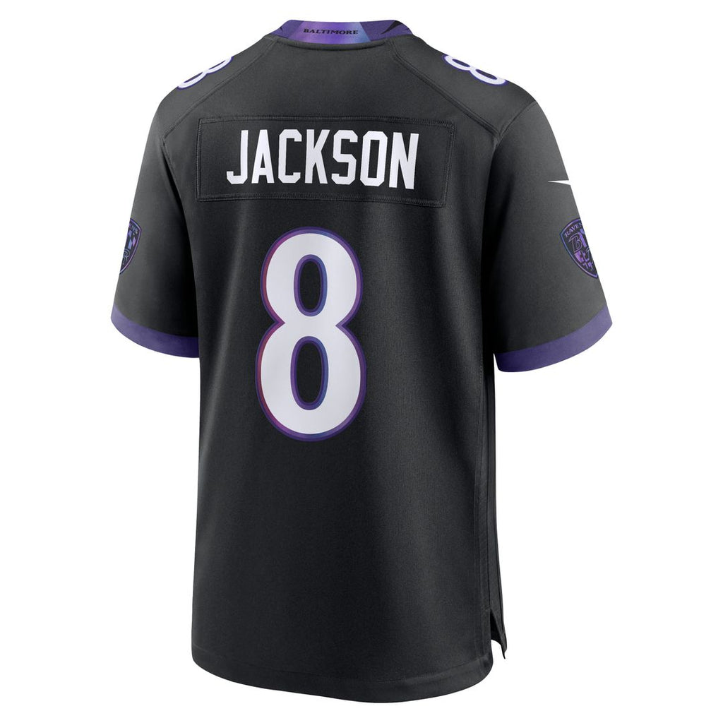 Lamar Jackson Baltimore Ravens Nike Alternate Game Jersey - Black