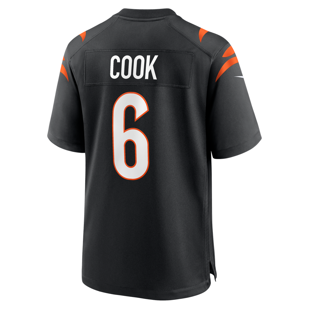 Bryan Cook Cincinnati Bengals Nike Team Game Jersey -  Black