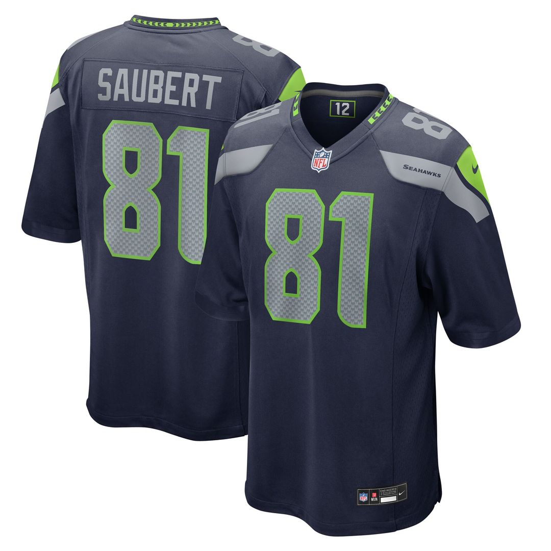 Eric Saubert Seattle Seahawks Nike Team Game Jersey -  College Navy