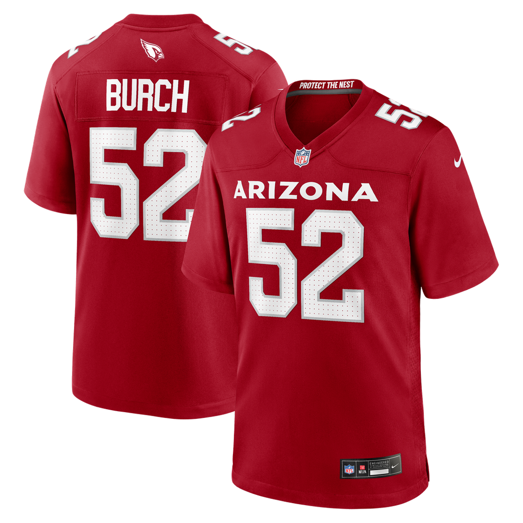 Jordan Burch Arizona Cardinals Nike Team Game Jersey -  Cardinal