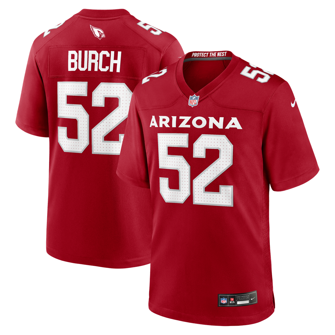 Jordan Burch Arizona Cardinals Nike Team Game Jersey -  Cardinal