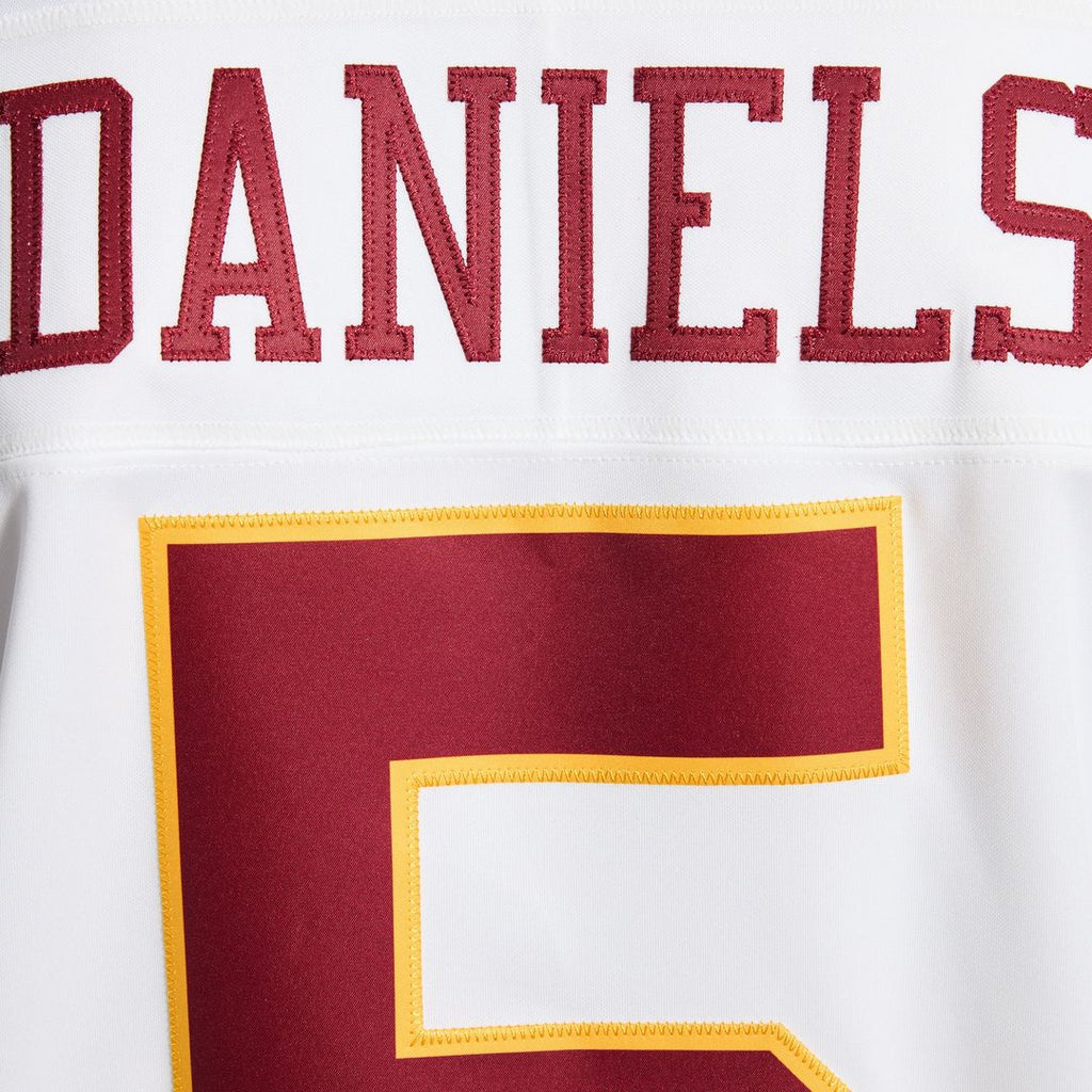 Jayden Daniels Washington Commanders Nike Vapor F.U.S.E. Stitched Limited Jersey - White