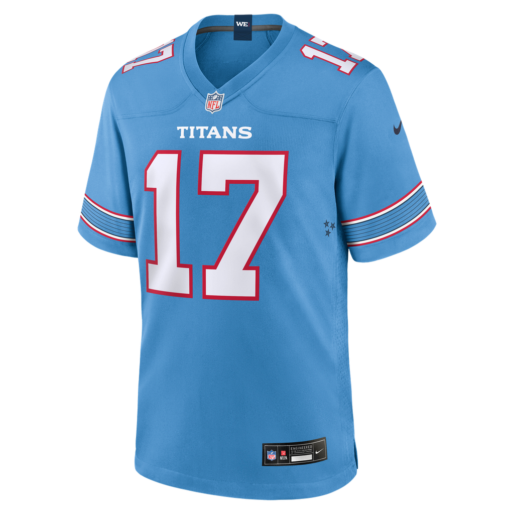 Chimere Dike Tennessee Titans Nike Team Game Jersey -  Light Blue