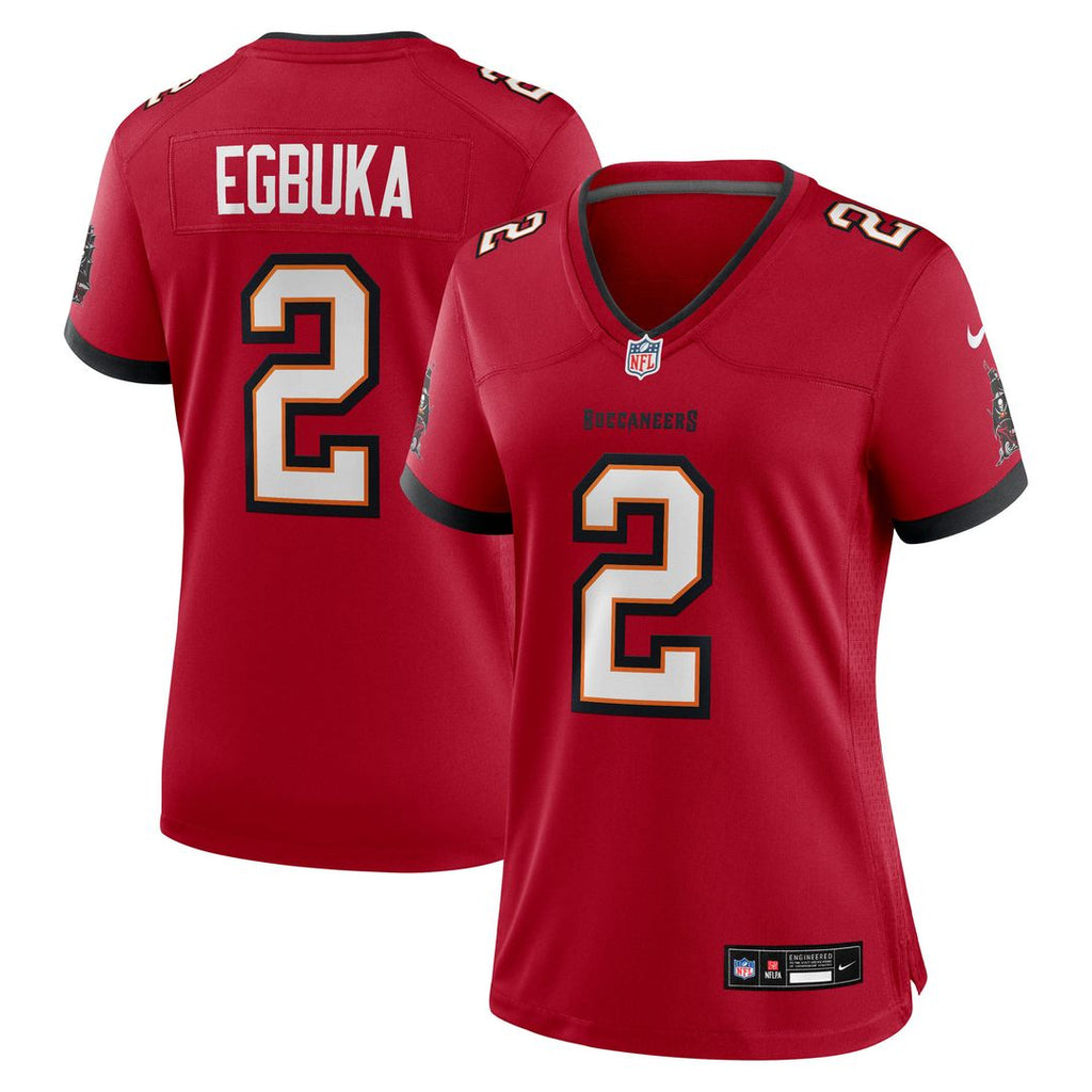 Emeka Egbuka  Tampa Bay Buccaneers Nike Women's Team  Game Jersey - Red