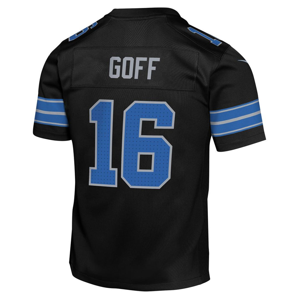 Jared Goff Detroit Lions Nike Youth Game Jersey - Black