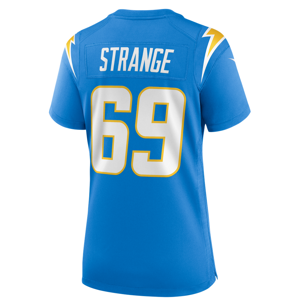 Cole Strange Los Angeles Chargers Nike Women's Team Game Jersey -  Powder Blue