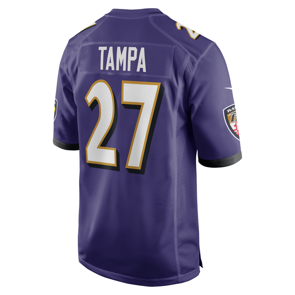 T.J. Tampa Baltimore Ravens Nike Team Game Jersey -  Purple