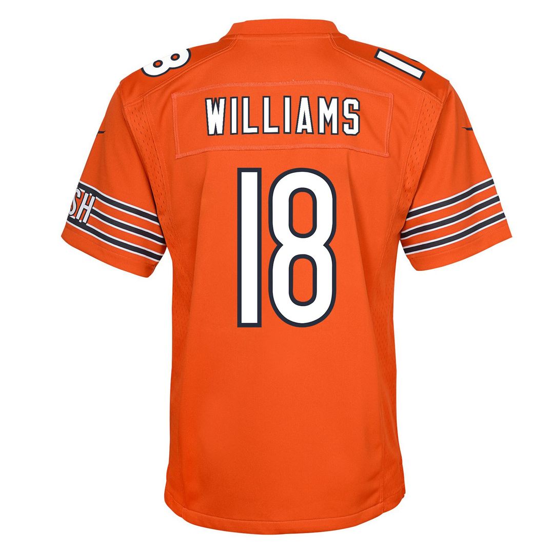 Caleb Williams Chicago Bears Nike Youth Game Jersey - Orange
