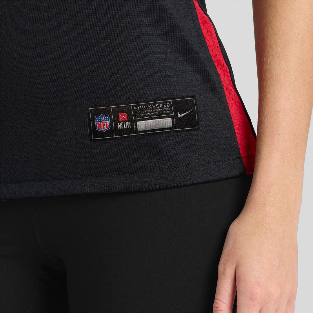 Jack Nelson Atlanta Falcons Nike Women's Team Game Jersey -  Black