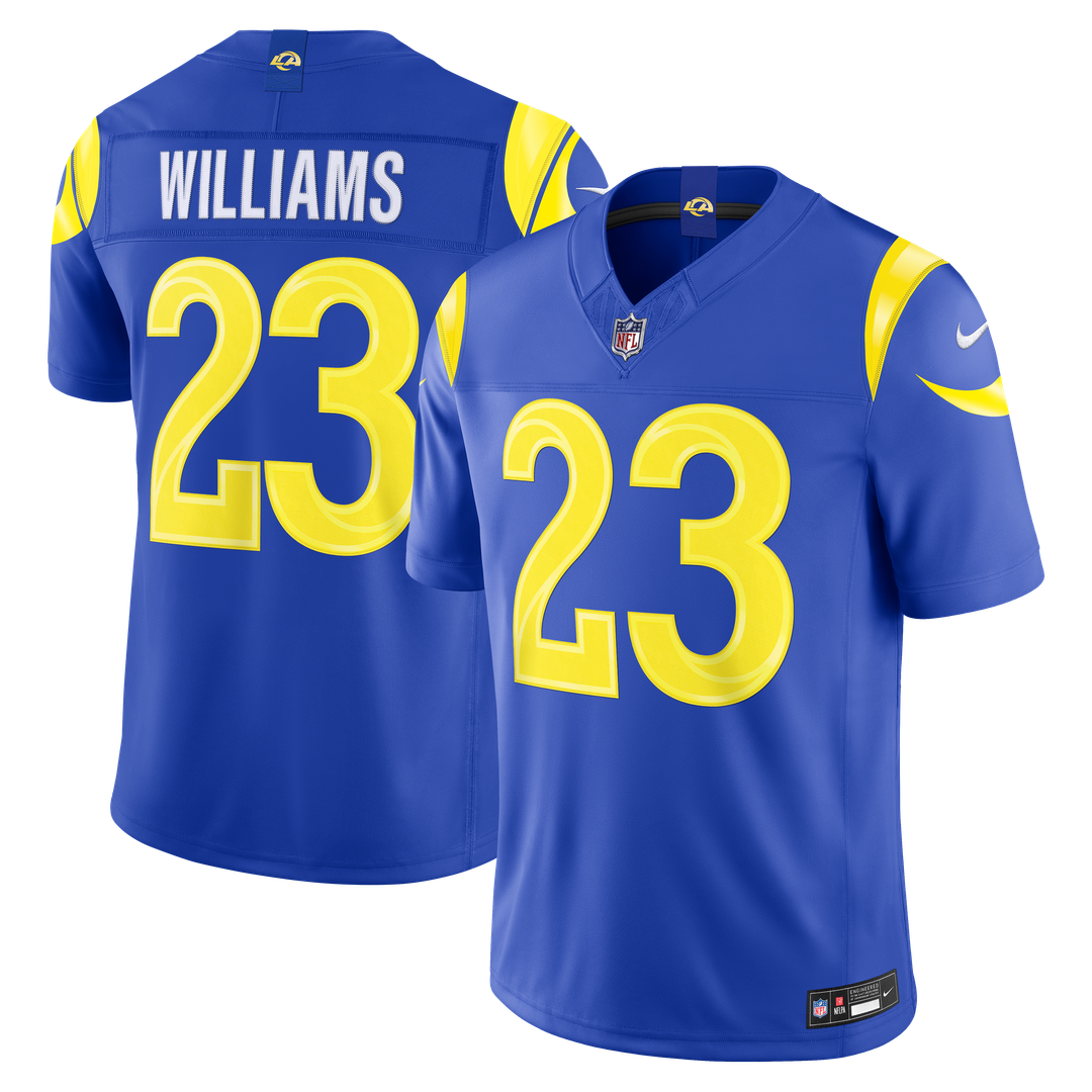 Kyren Williams Los Angeles Rams Nike Vapor F.U.S.E. Stitched Limited Jersey - Royal