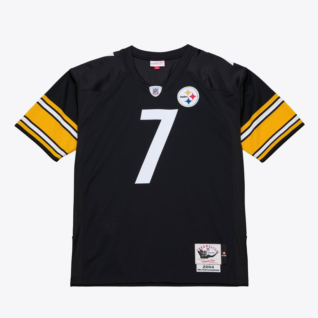 Ben Roethlisberger Pittsburgh Steelers Mitchell & Ness 2004 Authentic Throwback Jersey - Black