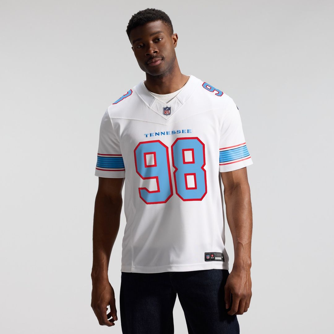 Jeffery Simmons Tennessee Titans Nike Vapor F.U.S.E. Stitched Limited Jersey - White