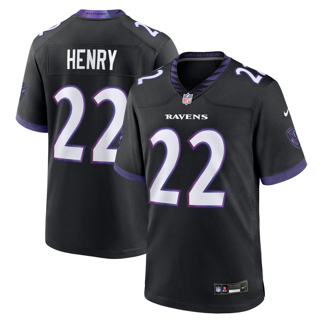 Derrick Henry Baltimore Ravens Nike Alternate Game Jersey - Black