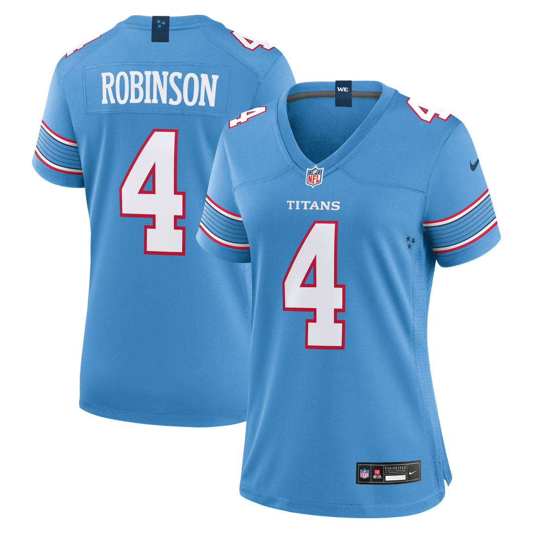 Wan'Dale Robinson Tennessee Titans Nike Women's Team Game Jersey - Light Blue