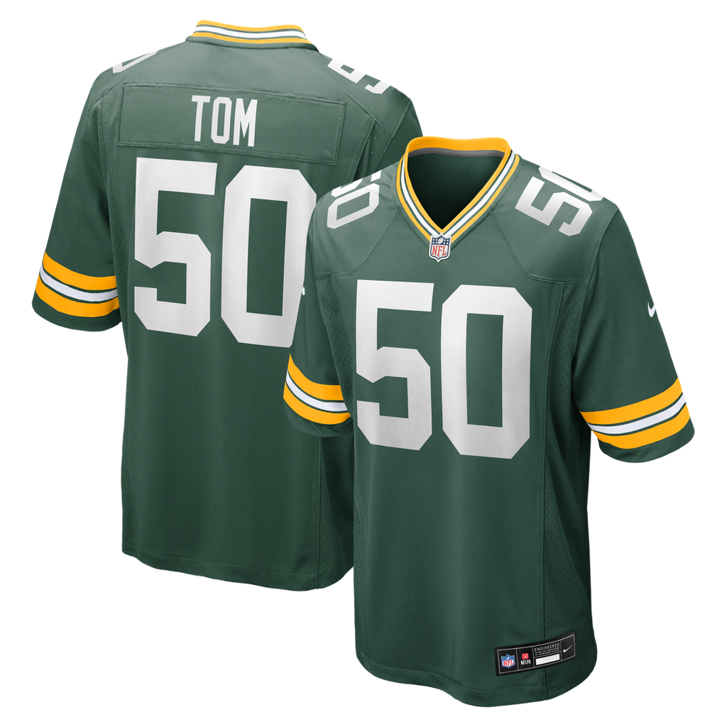 Zach Tom Green Bay Packers Nike Game Player Jersey - Green
