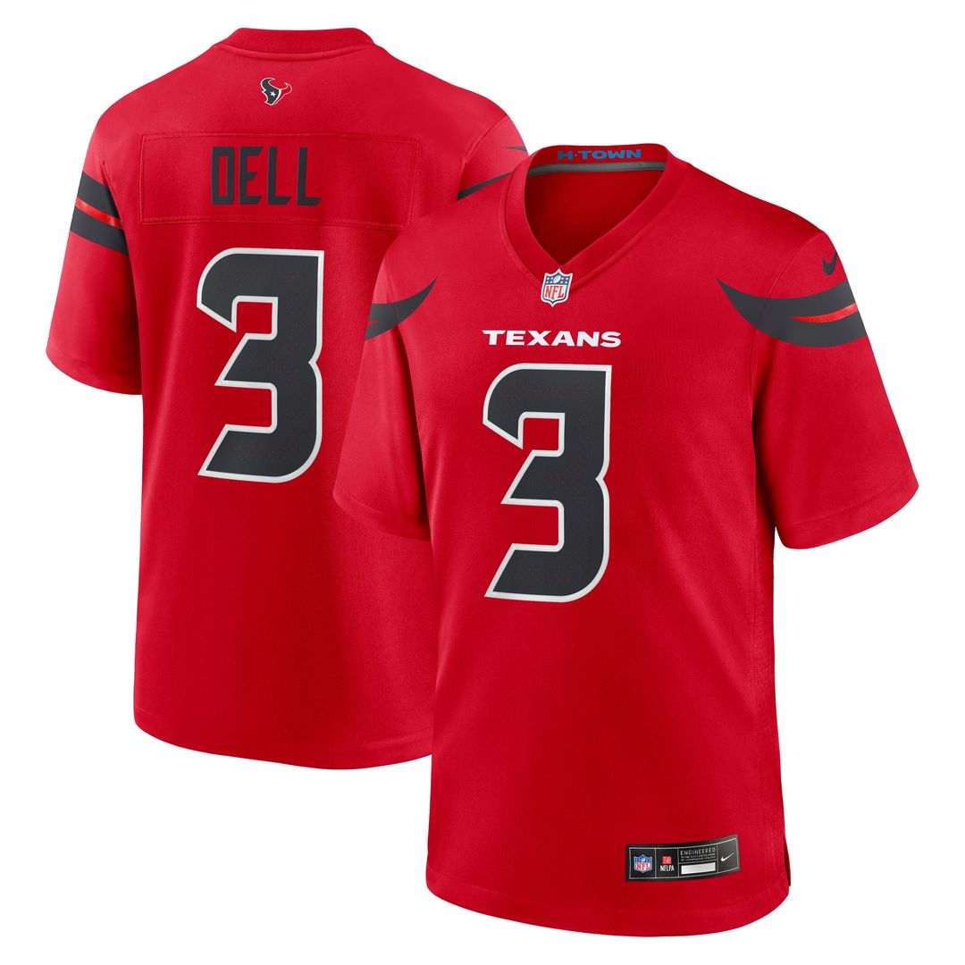 Tank Dell Houston Texans Nike Game Jersey -  White