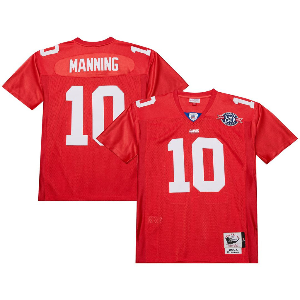 Eli Manning New York Giants 2004 Mitchell & Ness Authentic Throwback Retired Player Jersey - Red