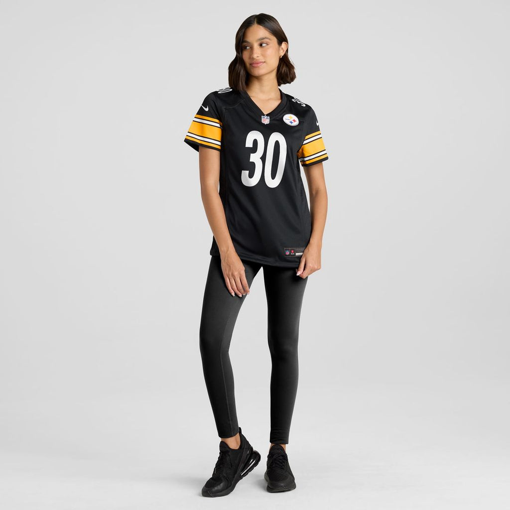 Jaylen Warren Pittsburgh Steelers Nike Women's Game Player Jersey - Black