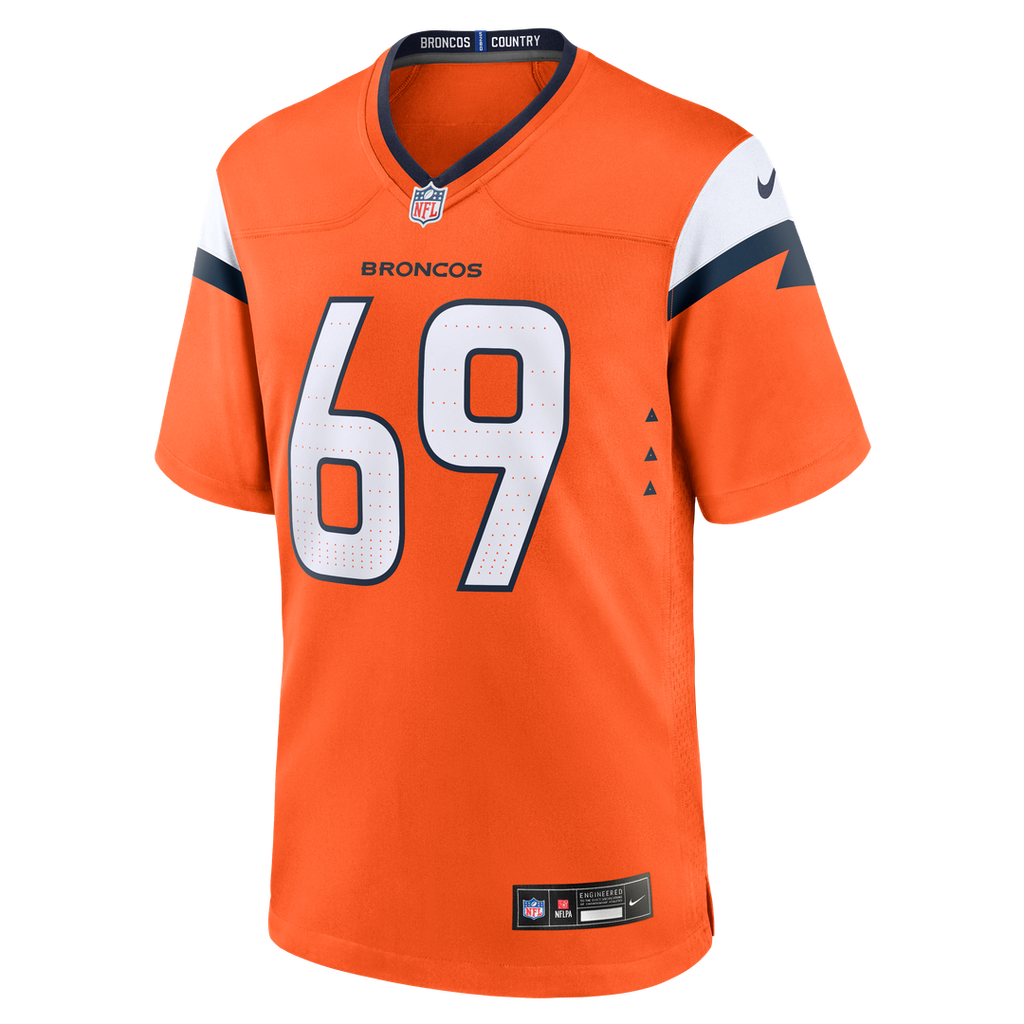 Mike McGlinchey Denver Broncos Nike Team Game Jersey -  Orange