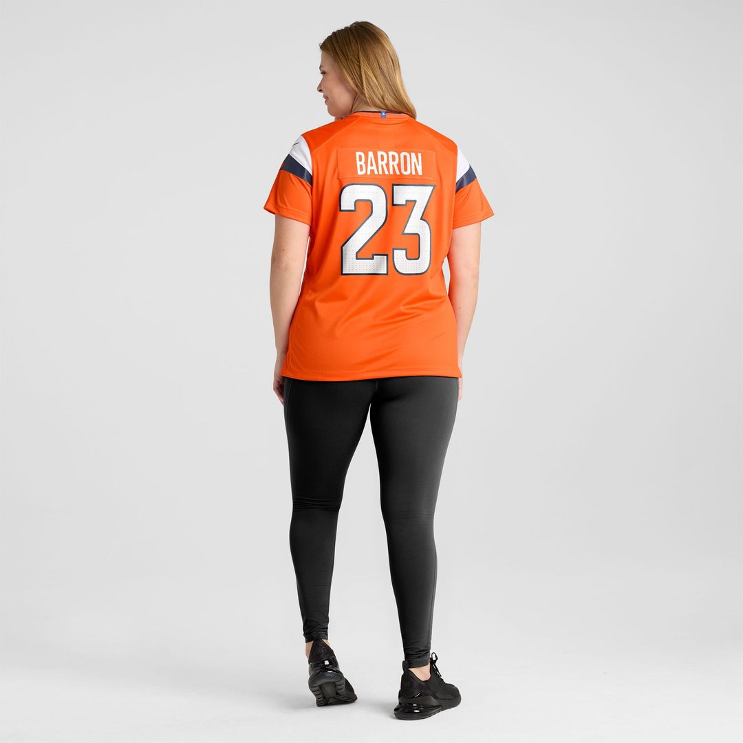 Jahdae Barron Denver Broncos Nike Women's Team Game Jersey -  Orange