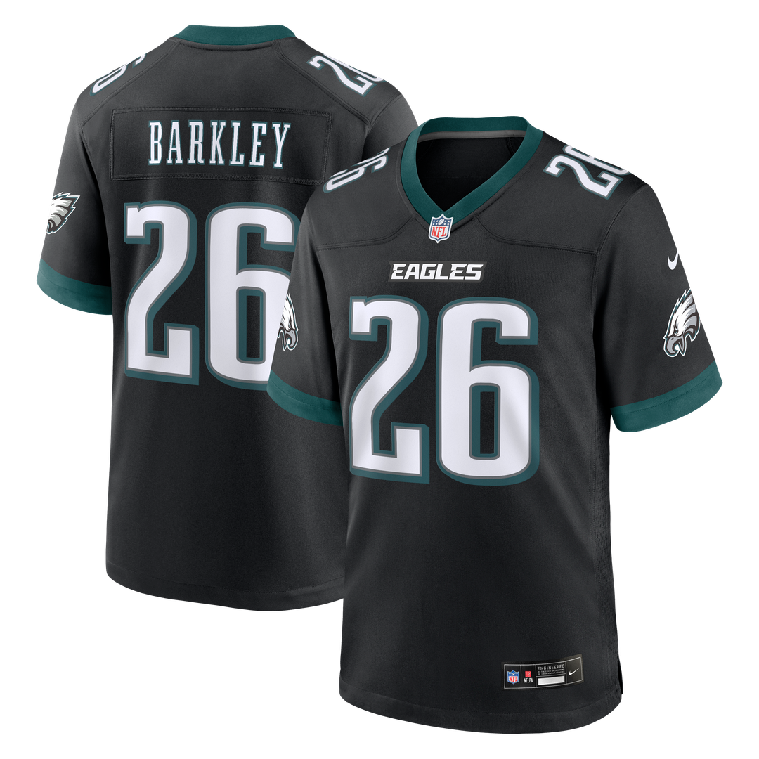 Saquon Barkley Philadelphia Eagles Nike Team Game Jersey -  Midnight Green