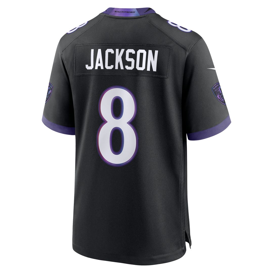 Lamar Jackson Baltimore Ravens Nike Alternate Game Jersey - Black