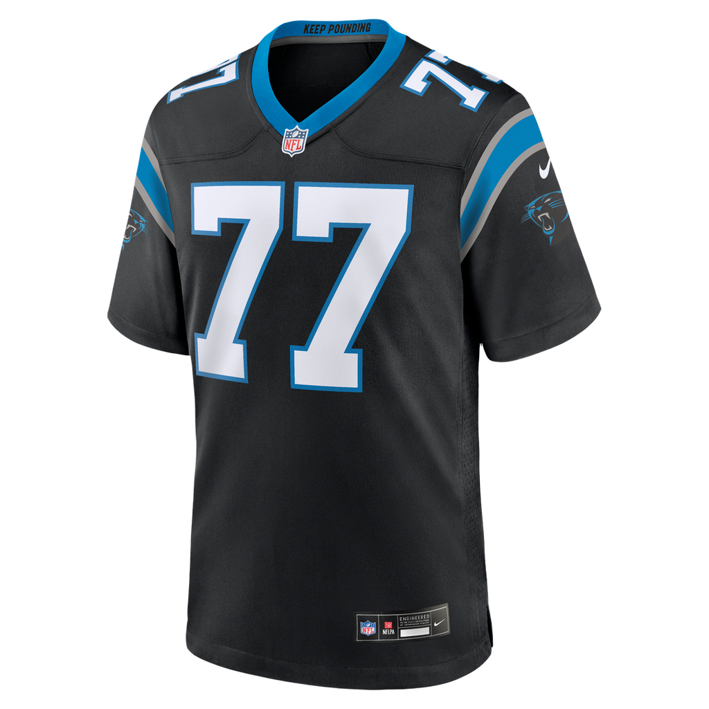 Luke Fortner Carolina Panthers Nike Team Game Jersey -  Black