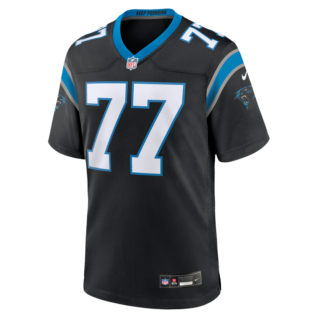 Luke Fortner Carolina Panthers Nike Team Game Jersey -  Black