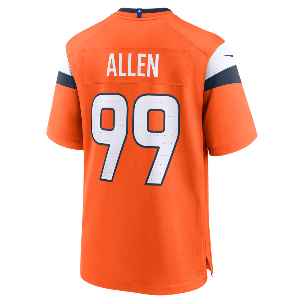 Zach Allen Denver Broncos Nike Team Game Jersey -  Orange