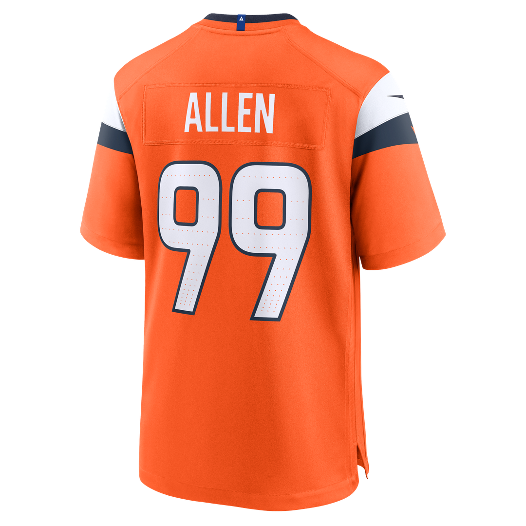 Zach Allen Denver Broncos Nike Team Game Jersey -  Orange