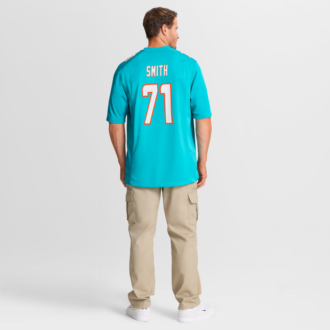 Kion Smith Miami Dolphins Nike  Game Jersey -  Aqua