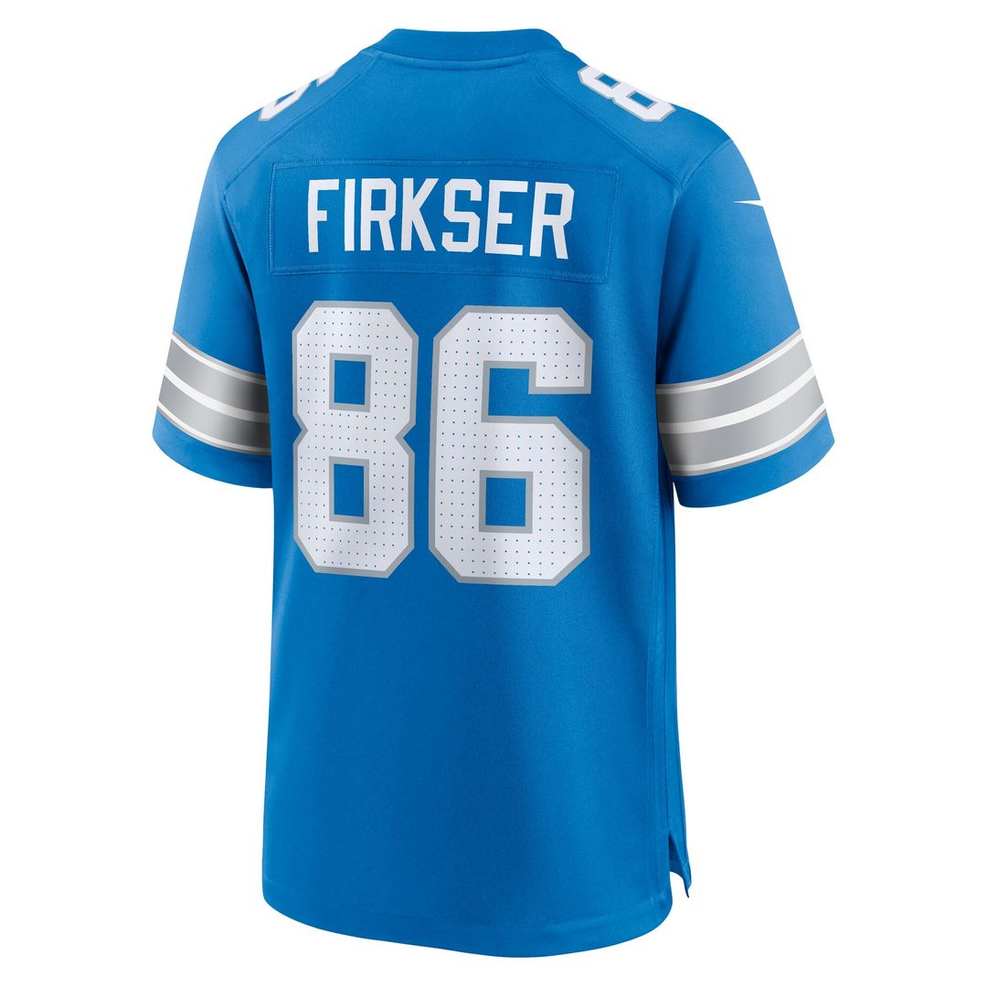 Anthony Firkser Detroit Lions Nike Team Game Jersey -  Blue