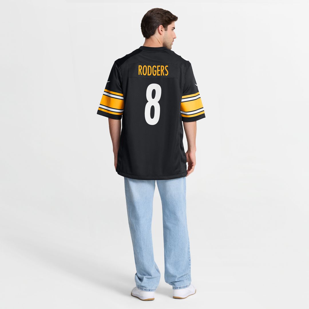 Aaron Rodgers Pittsburgh Steelers Nike Game Jersey - Black