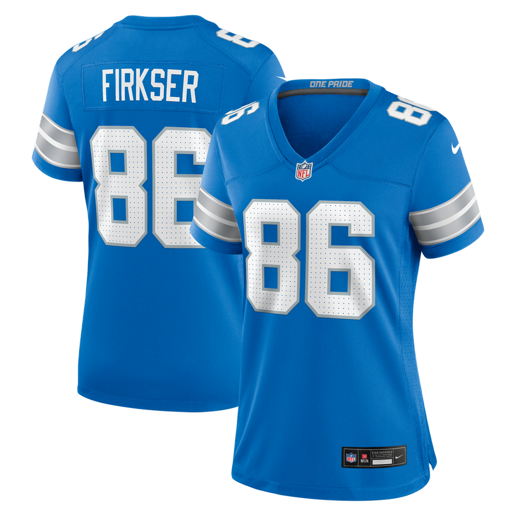 Anthony Firkser Detroit Lions Nike Women's Team Game Jersey -  Blue