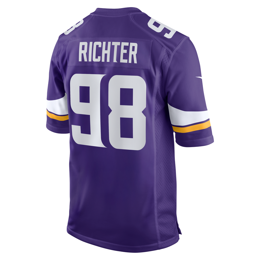 Bo Richter Minnesota Vikings Nike Team Game Jersey -  Purple