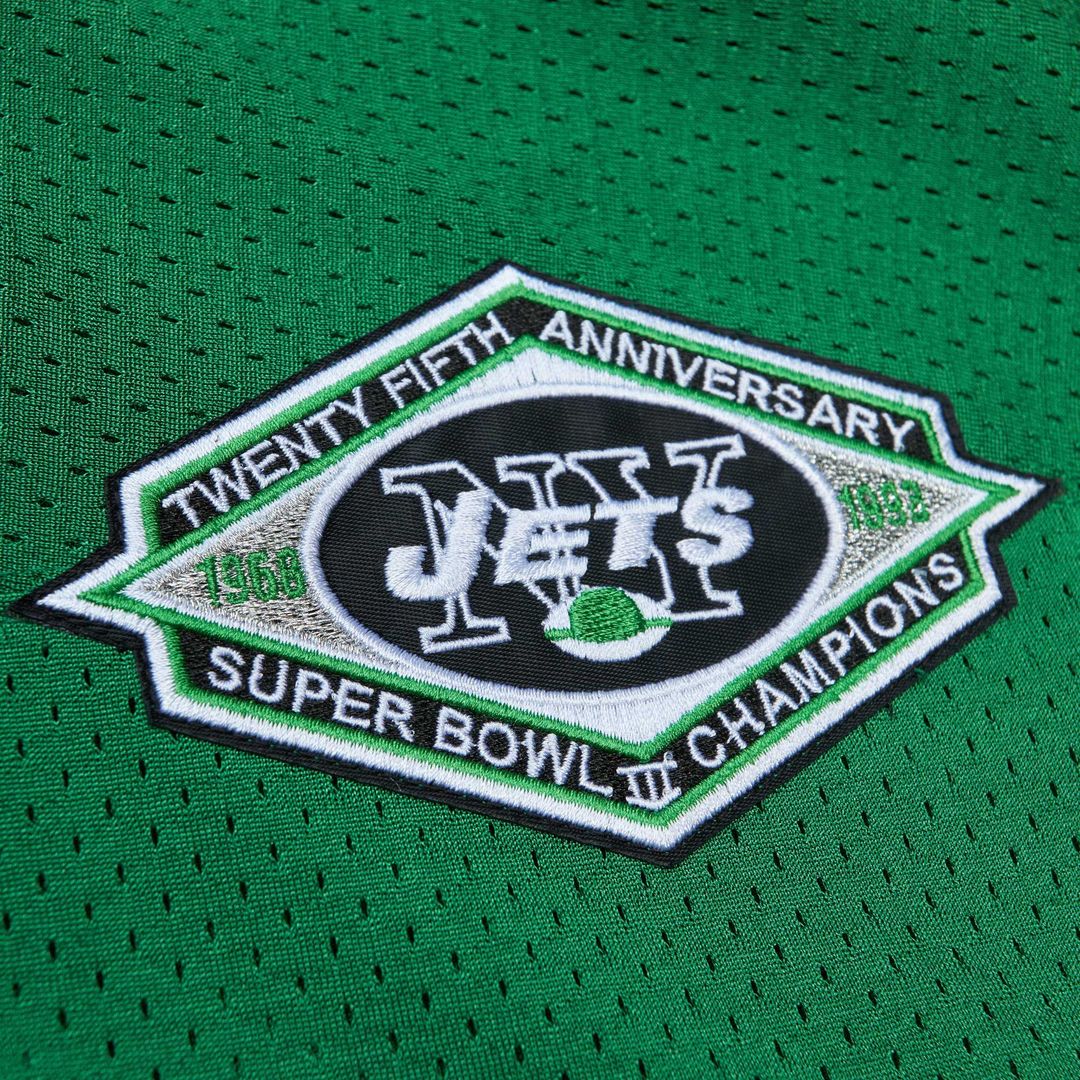 Boomer Esiason New York Jets Mitchell & Ness 1993 Authentic Throwback Retired Player Pocket Jersey - Kelly Green