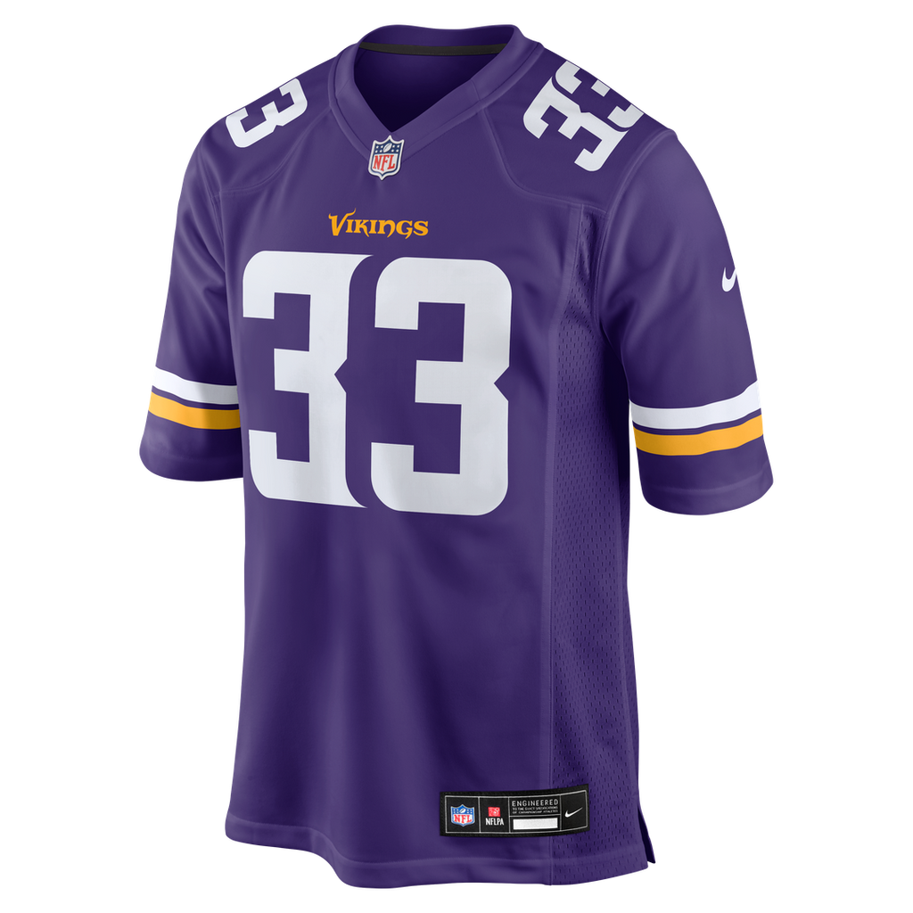 Aaron Jones Minnesota Vikings Nike Game Player Jersey - Purple