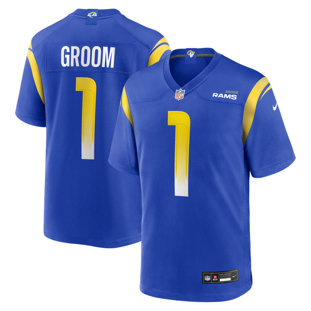 Number 1 Groom Los Angeles Rams Nike Game Jersey - Royal