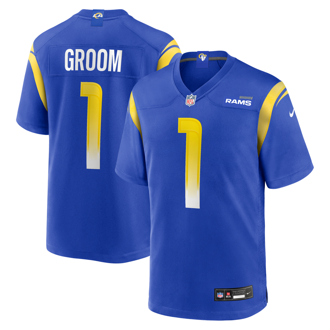 Number 1 Groom Los Angeles Rams Nike Game Jersey - Royal